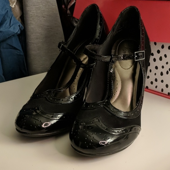dexflex comfort Shoes - 🖤 High Heel Black Dexflex Retro Maryjane